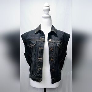 Large Carol's Denim Vest
